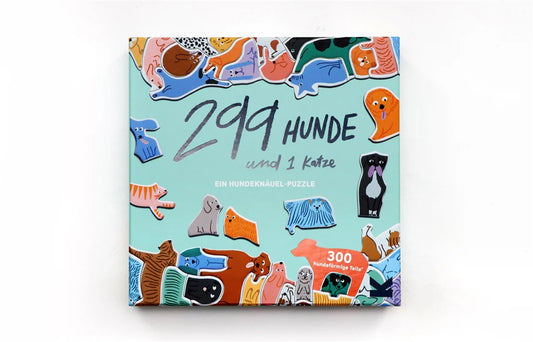 300 Teile Puzzle 299 Hunde und 1 Katze