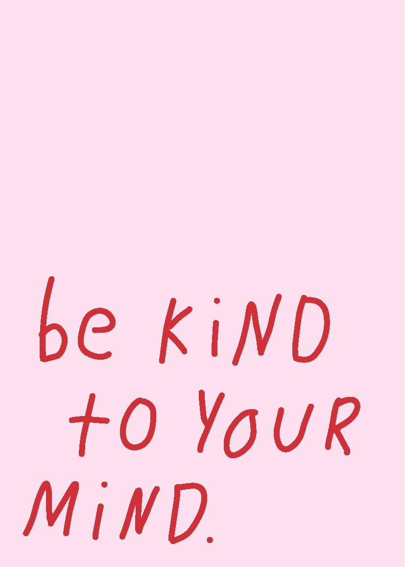 Be kind to your mind Postkarte - mari&anne