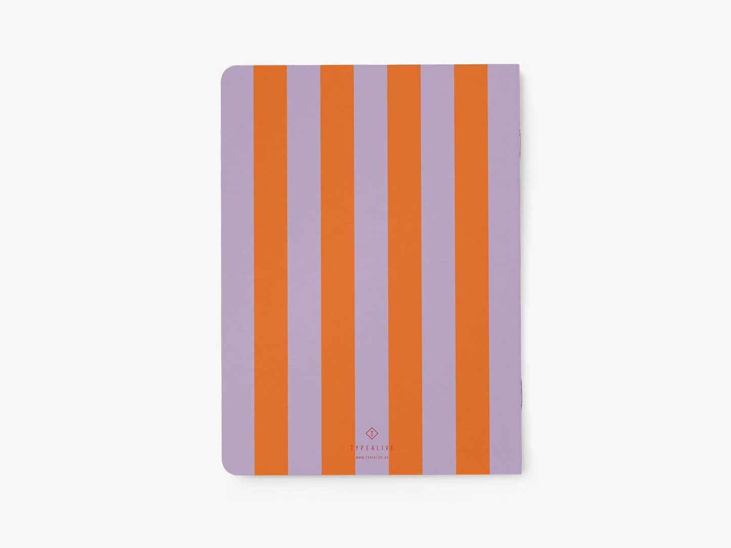 Skizzenheft stripes lila-orange