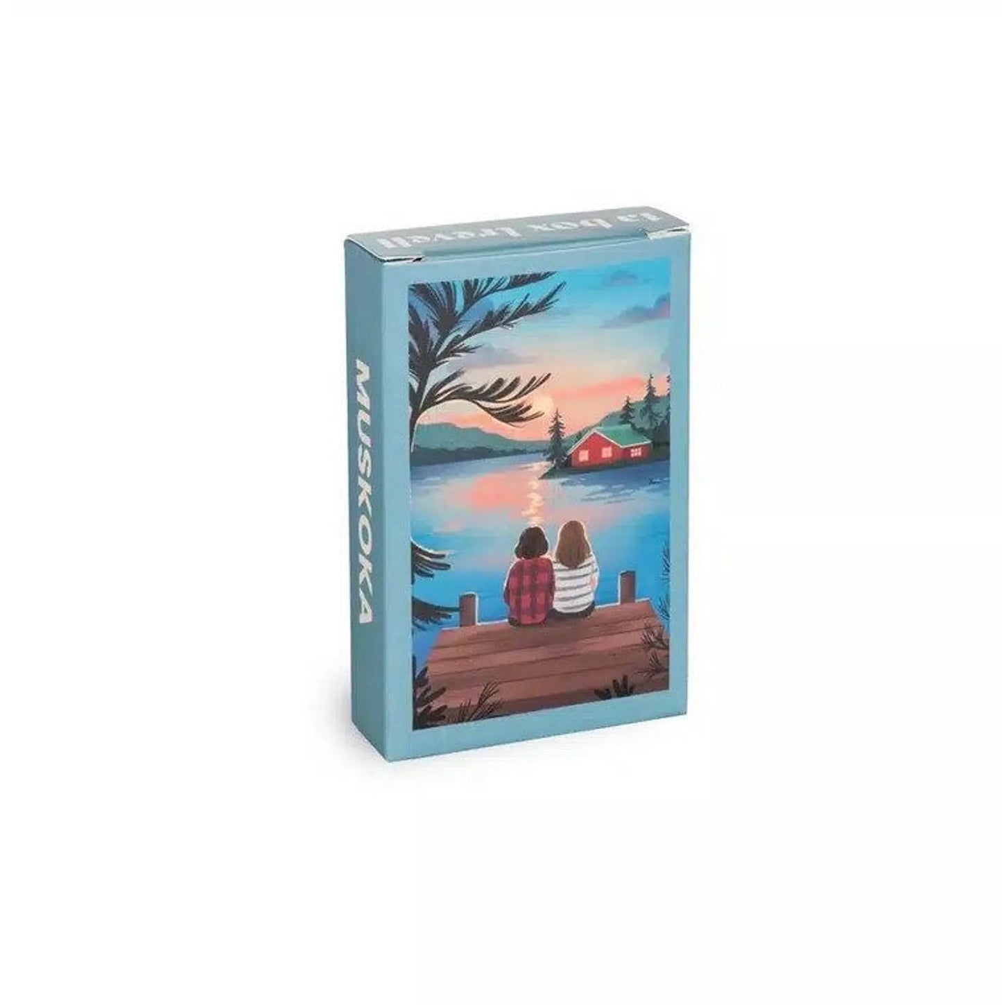 99 Teile mini Puzzle Sonnenuntergang am See