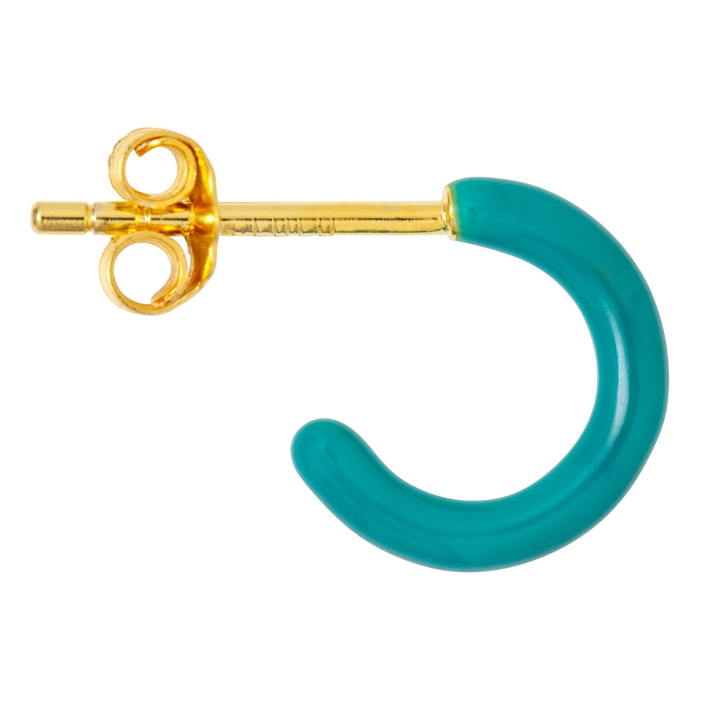LULU Copenhagen Color Hoop in Petrol