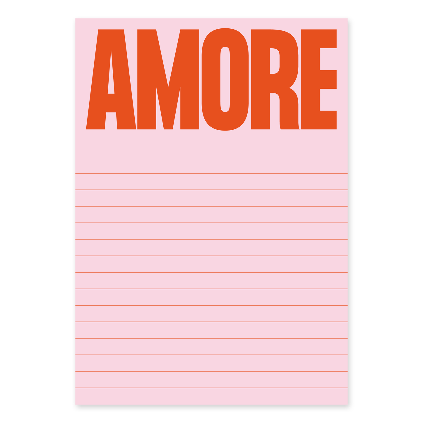 Notizblock AMORE, DIN A5 – Rosa/Rot