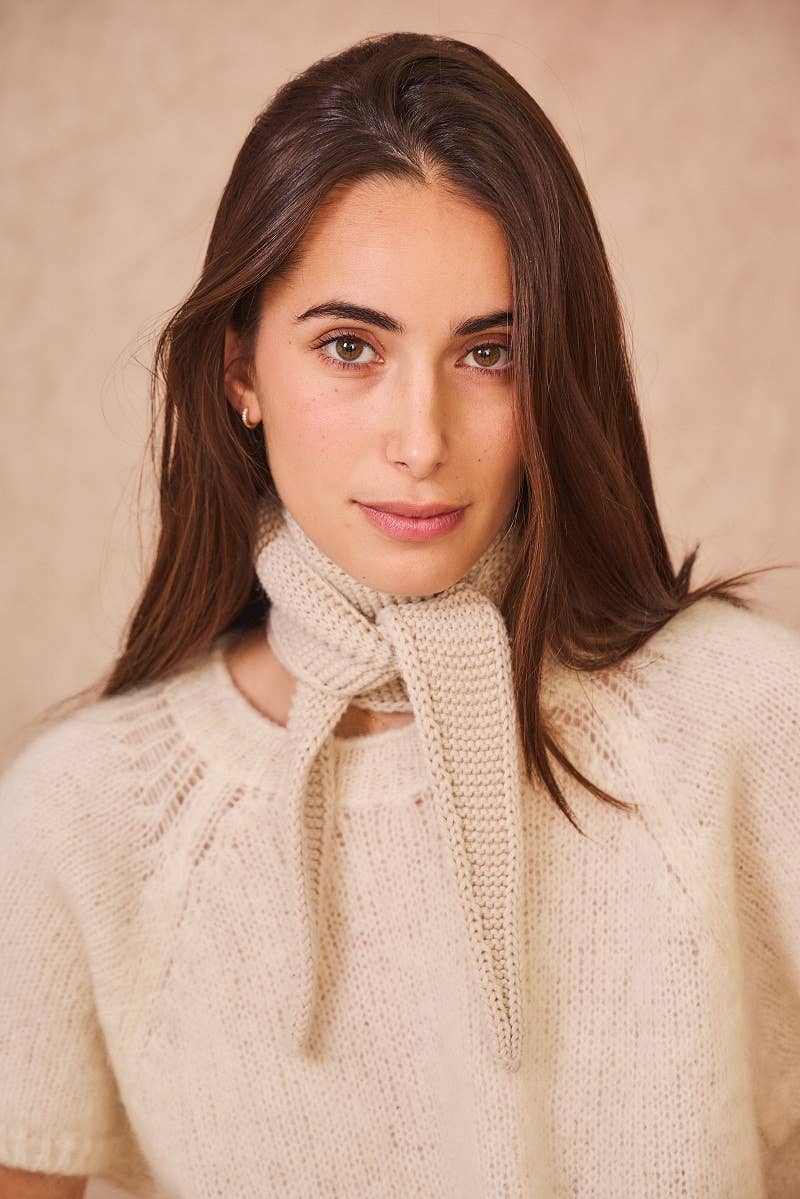 Kleiner Sophie-Schal mit Merino- und Kaschmirwolle