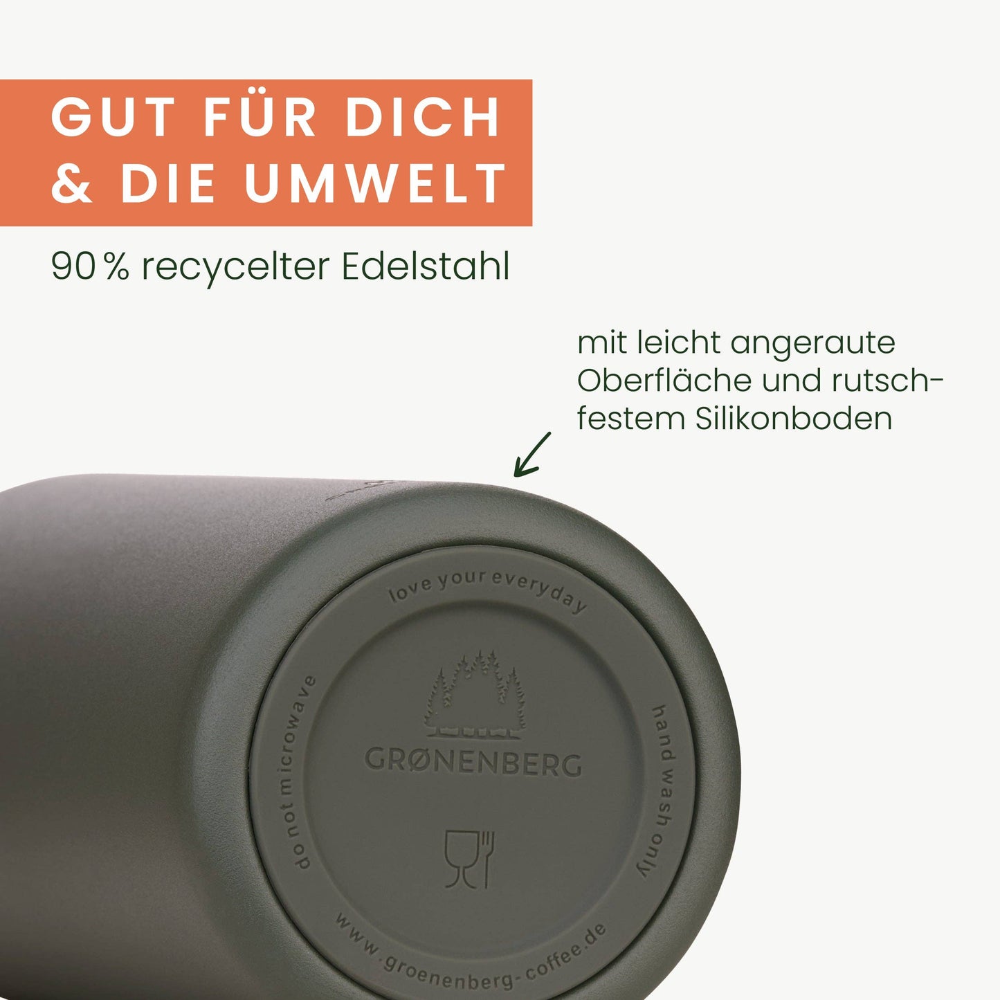 Trinkflasche Thermo aus Edelstahl | 500 ml - Grønenberg