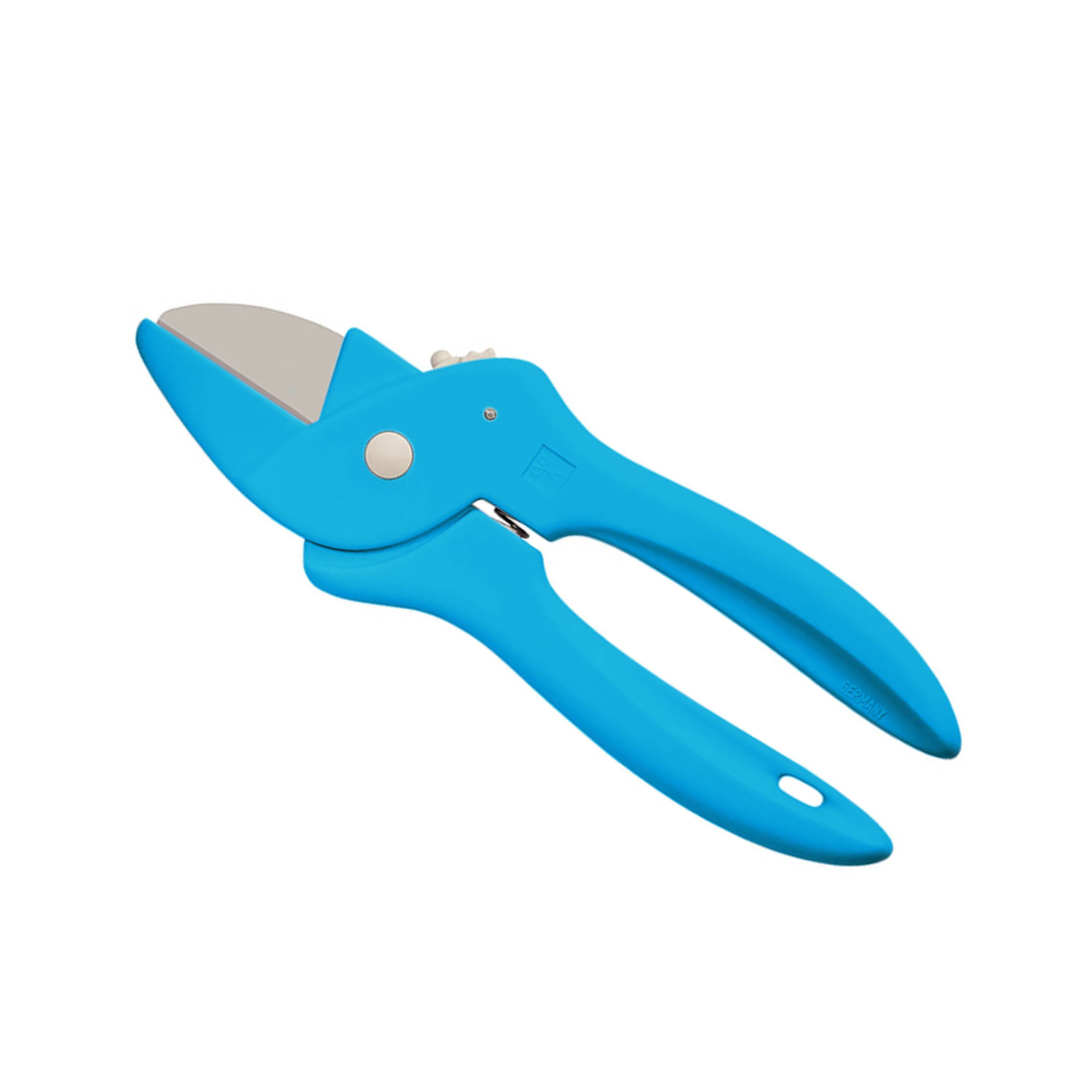 Blumenschere blau von der Scherenfanufaktur Paul
