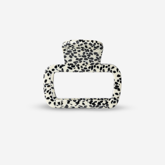 Acetat Haarklammer mittelgroß beige-schwarz von sasstie