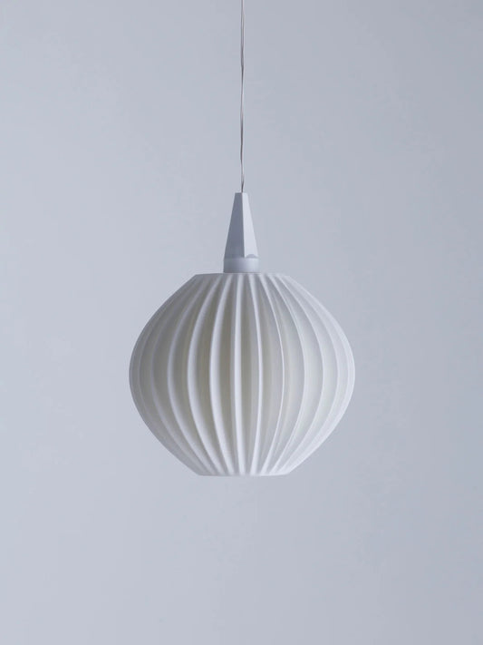 Alternativer Lampenschirm für Weihnachtssterne A1 Modell Orphelia mit vertikalen Linien von Innocreo.