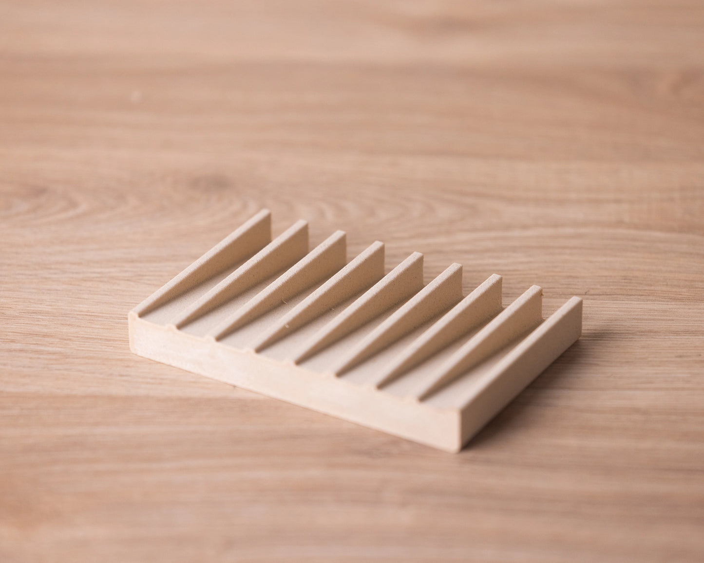 3-D gedruckte umweltfreundliche Seifenschalen mit linienform in beige