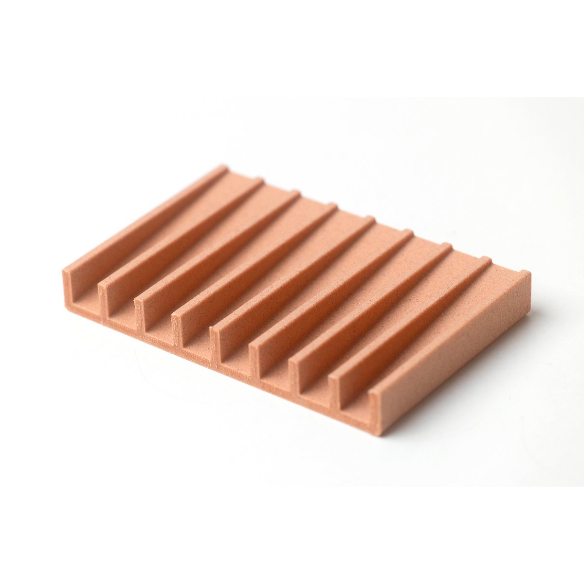 umweltfreundliche Seifenschale linienförmig in sand