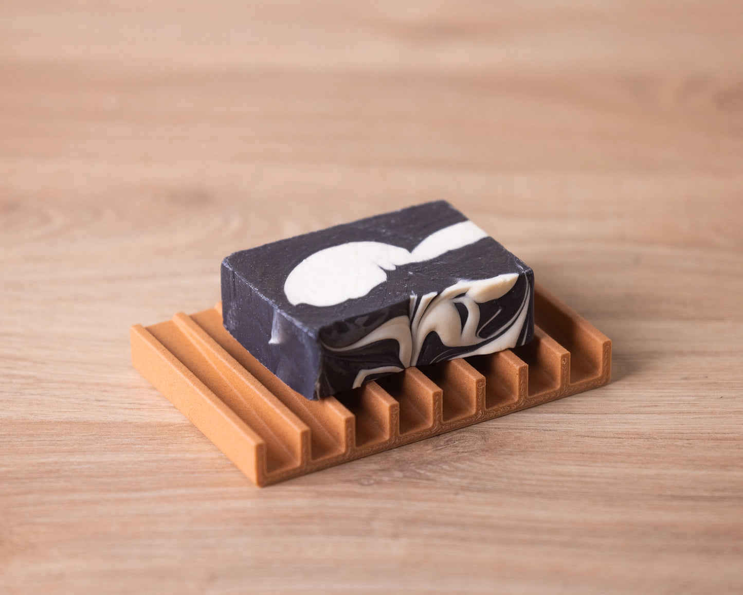 3-D gedruckte umweltfreundliche Seifenschale mit linienform in sand