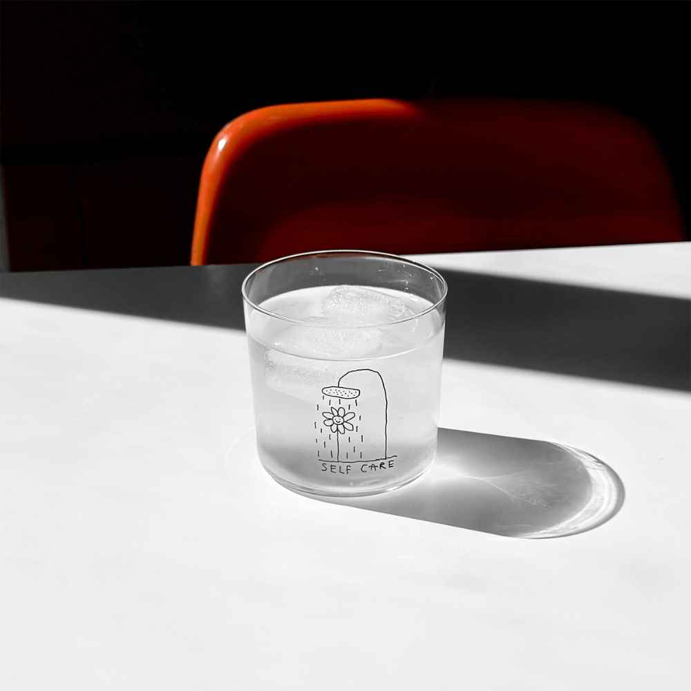 Self Care Glas Medium 350 ml - yahya studio