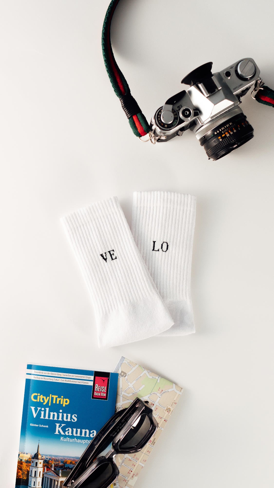 Bio Fairtrade Tennissocken weiß VELO oder LOVE