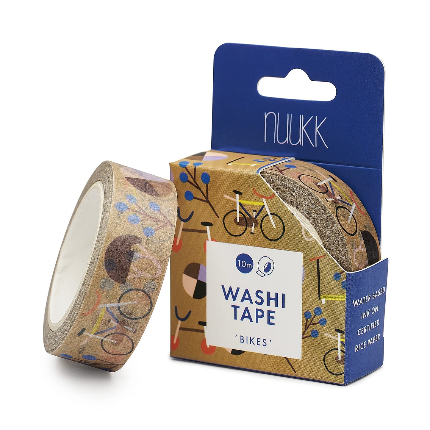 Washi Tape Bike von nuukk mit Verpackung und ohne