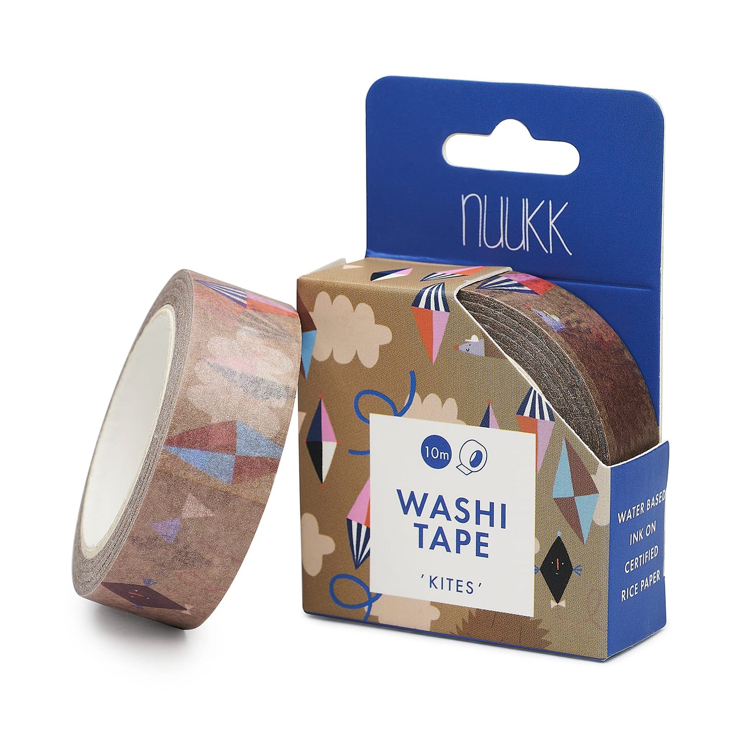 10m Washi Tape kites mit und ohne Verpackung