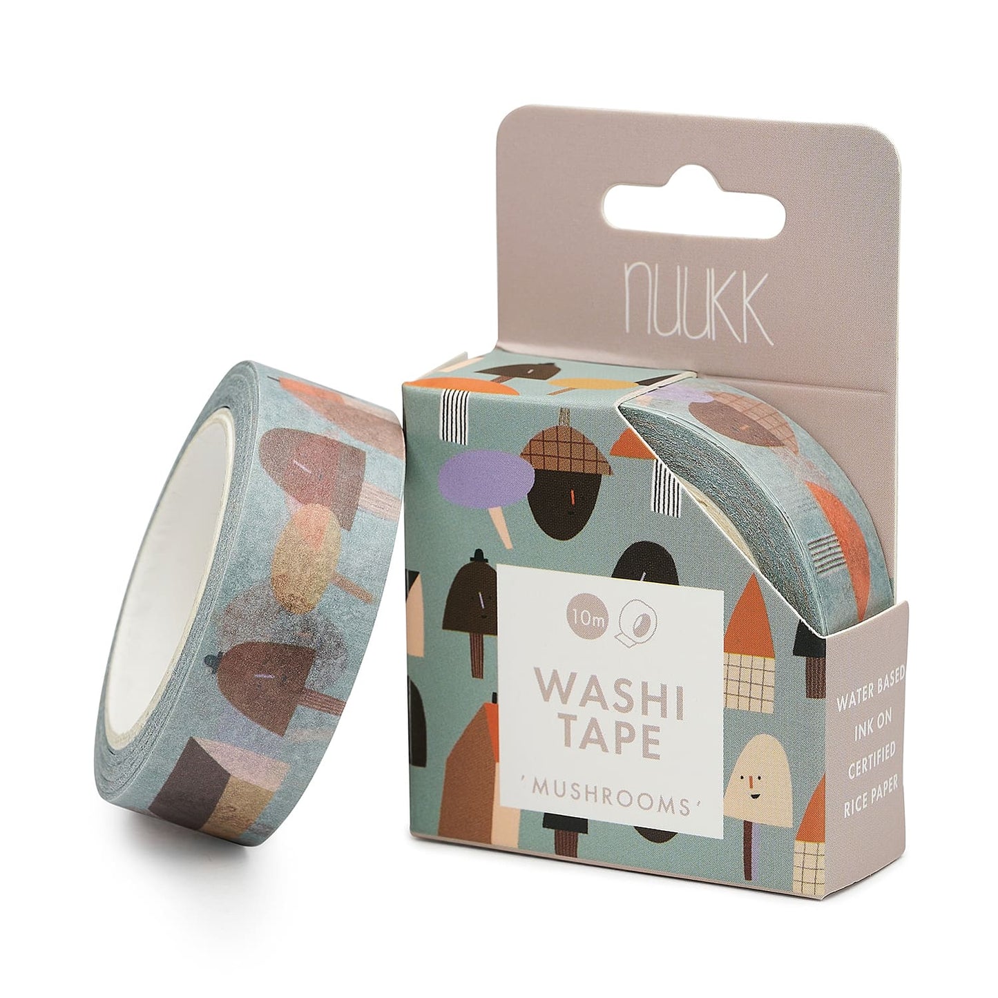 Washi tape pilze mit und ohne Verpackung
