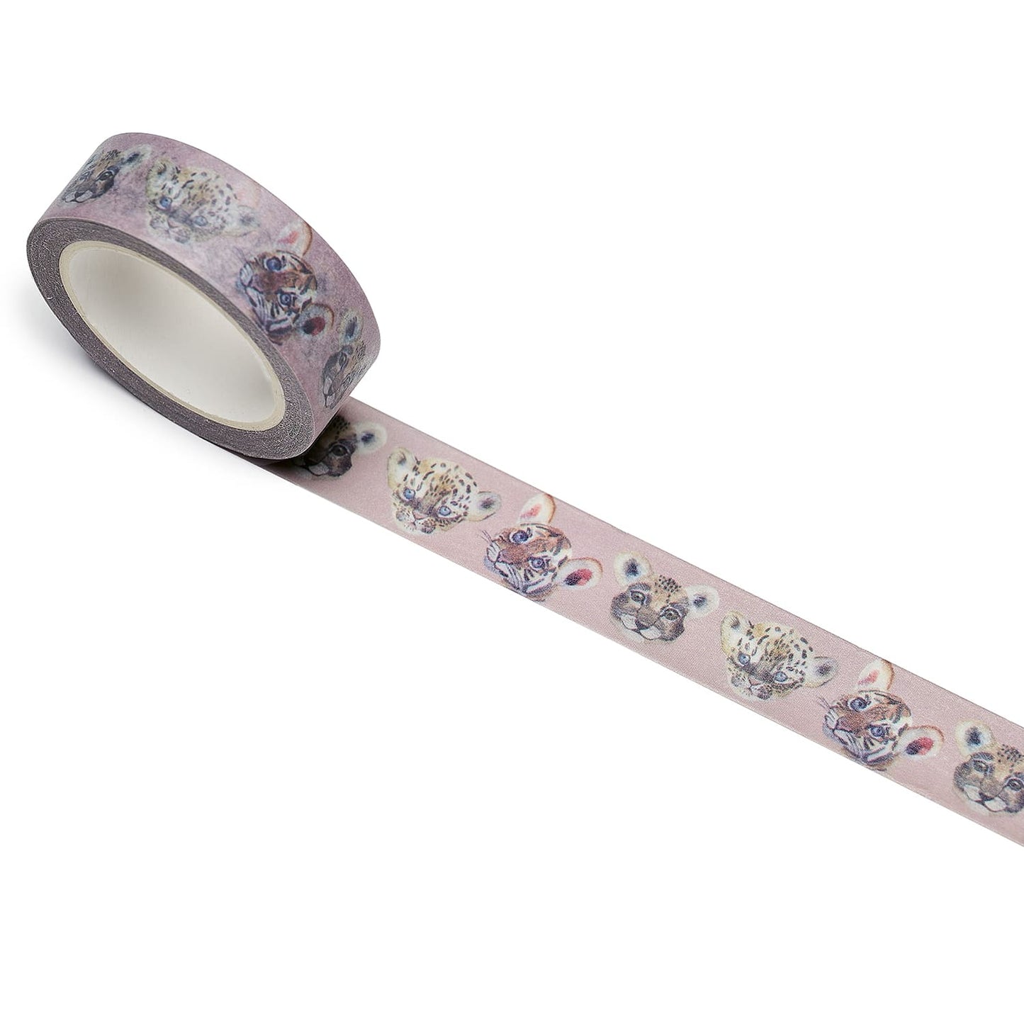 washi tape roar mit tigerbabys ausgerollt