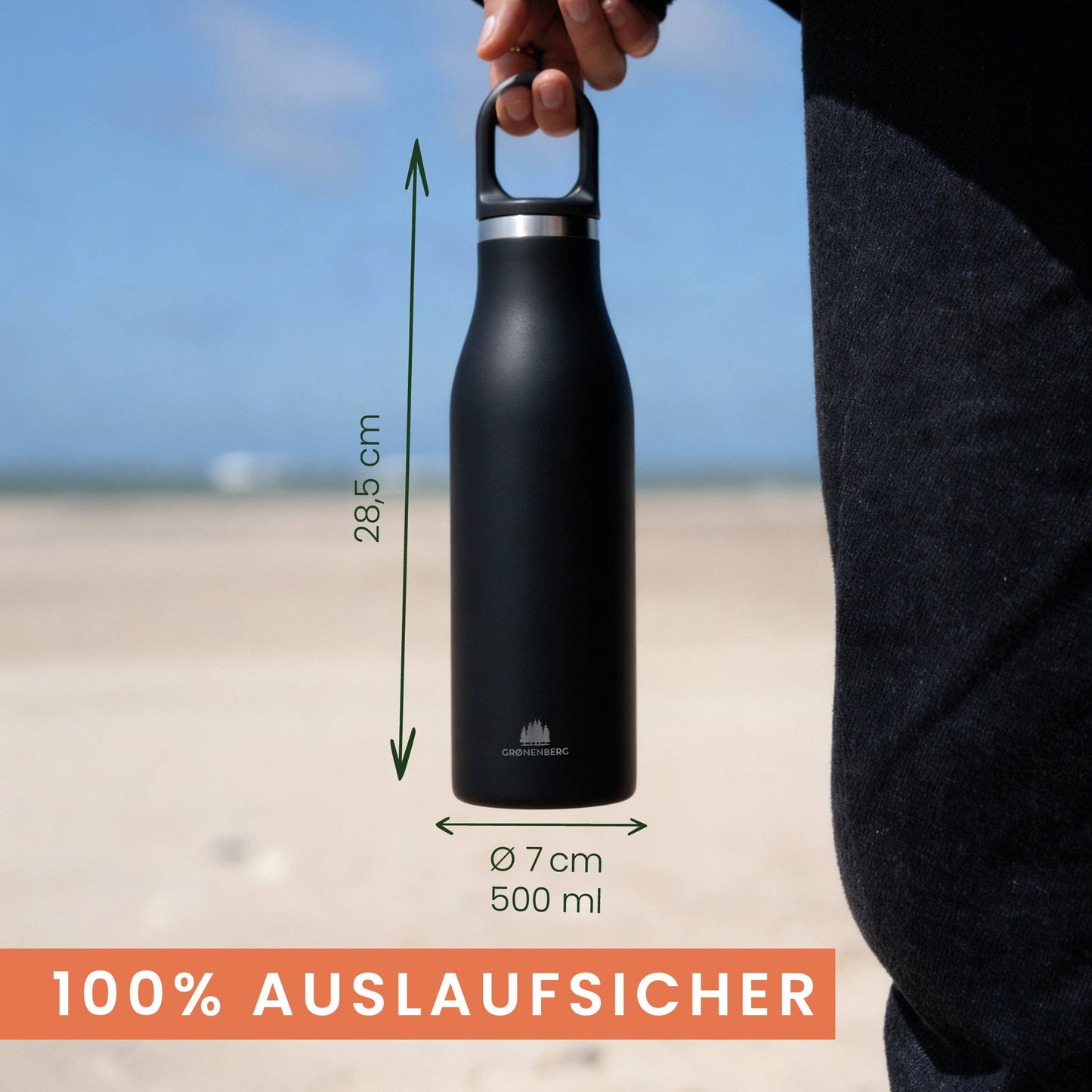 Trinkflasche Thermo aus Edelstahl | 500 ml - Grønenberg