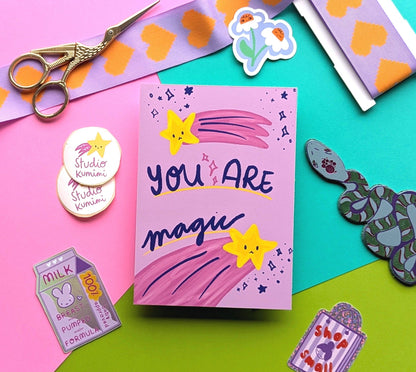 You Are Magic Postkarte - studio kumimi