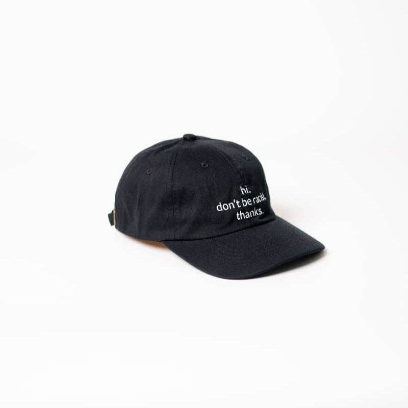 Hi. don't be racist. thanks. Premium Dad Cap - black & white