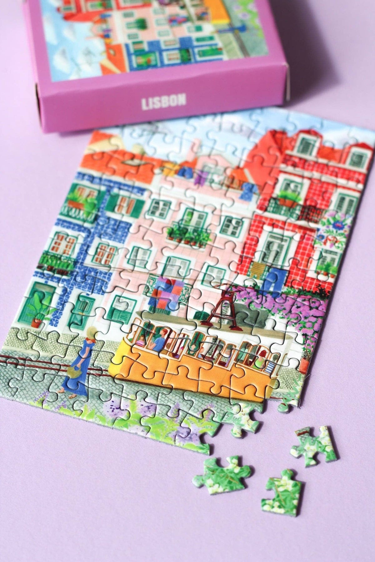 Mini-Puzzle Lisbon | 99 Teile - piecely
