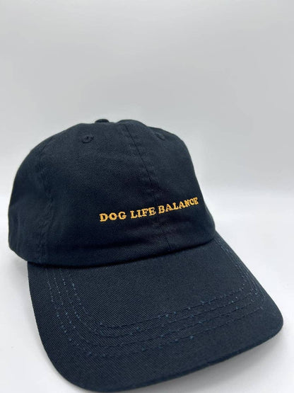 Dog Life Balance Dad Cap - Black & Orange