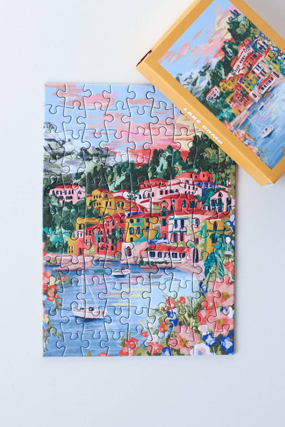 Mini-Puzzle Lake Como | 99 Teile - piecely