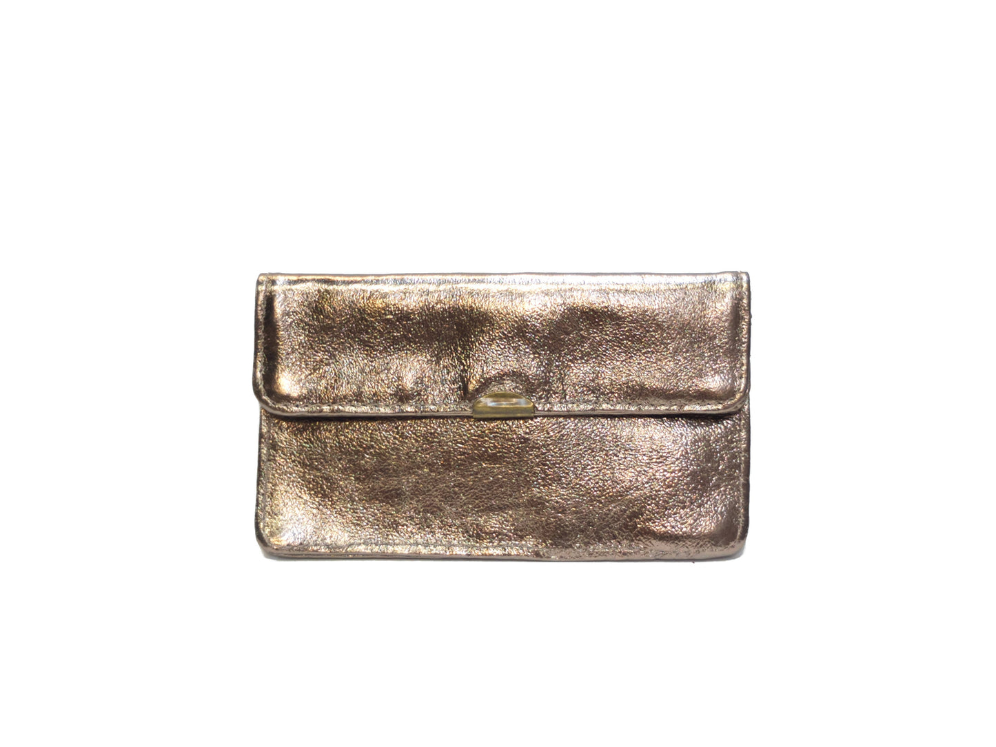 Kompakte Glitzer Leder-Geldbörse