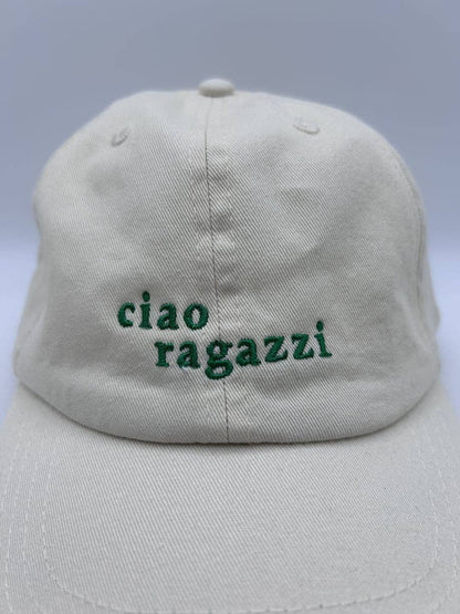 ciao ragazzi Cap - Cream & Green