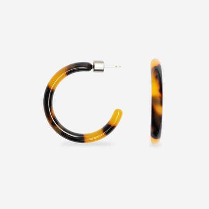 Ohrringe - Loop Dark Cheetah | sasstie