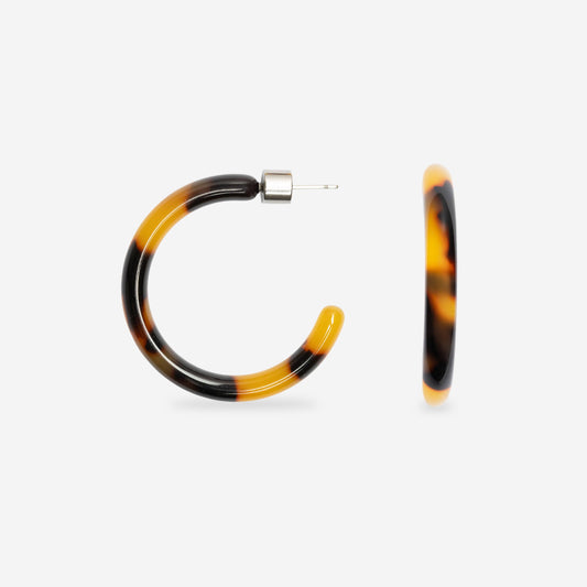 Ohrringe - Loop Dark Cheetah | sasstie