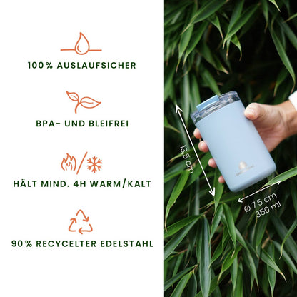 Thermobecher 350ml | 100% Auslaufsicher - Grøneberg