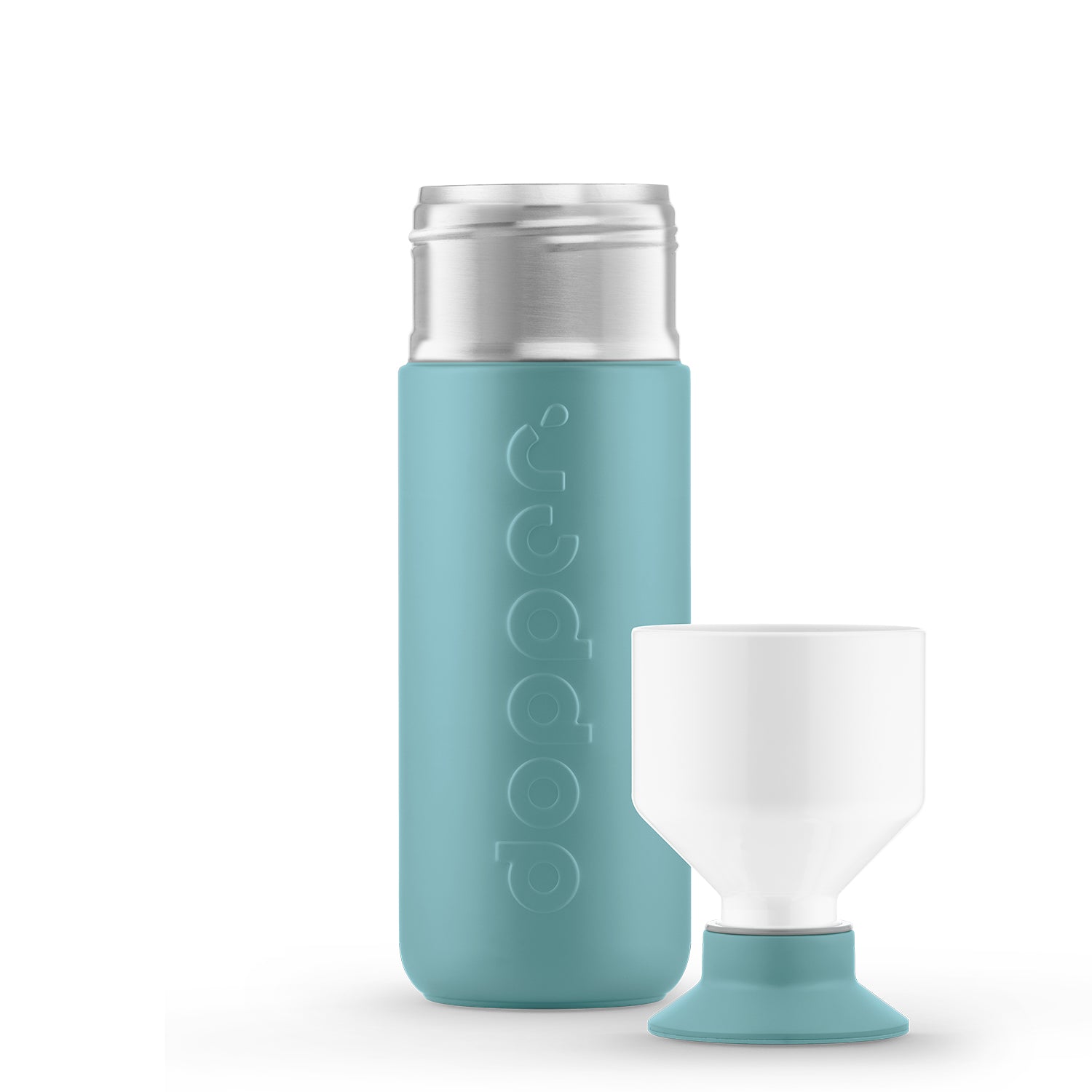Dopper Insulated Bottlenose Blue 580ml mit Becher