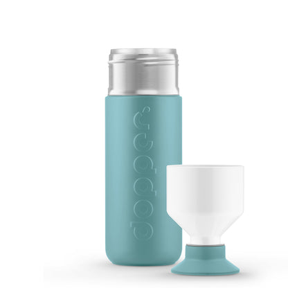 Dopper Insulated Bottlenose Blue 580ml mit Becher