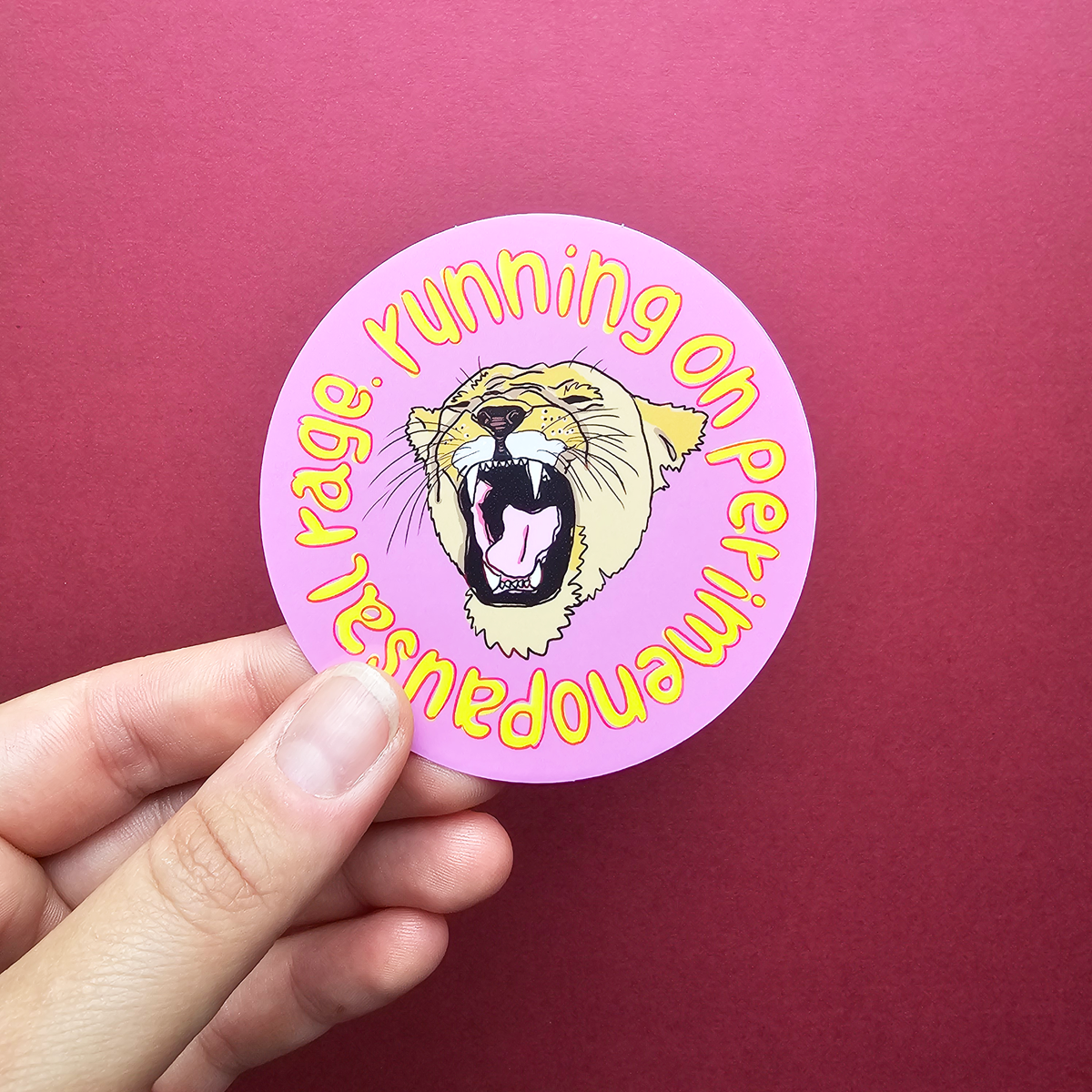 Vinylsticker Running on Perimenopausal Rage | ngs studio
