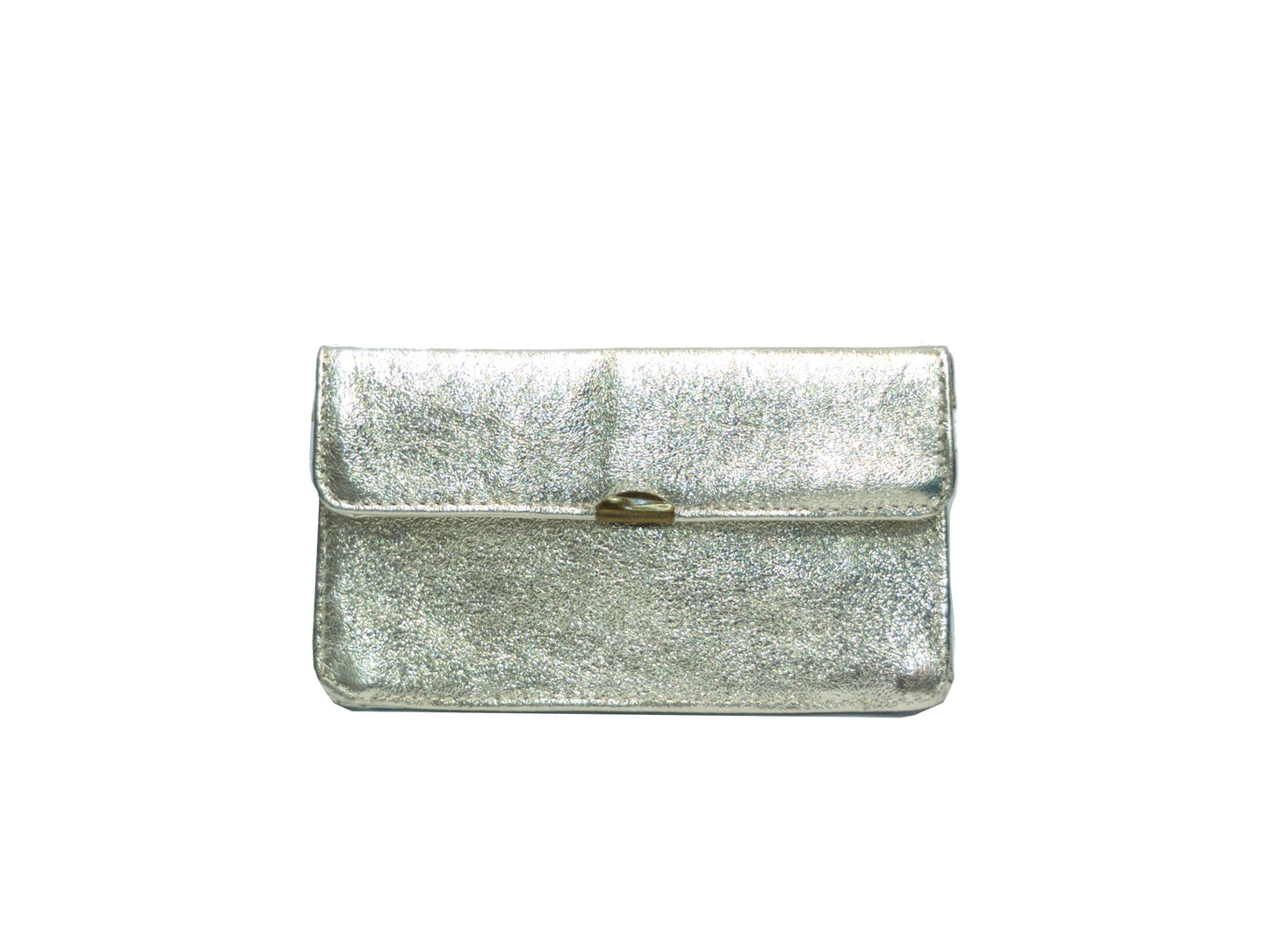 Kompakte Glitzer Leder-Geldbörse