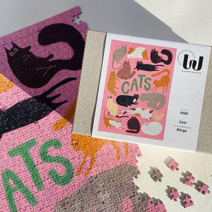 »Cats« Puzzle | Illustration Slinga