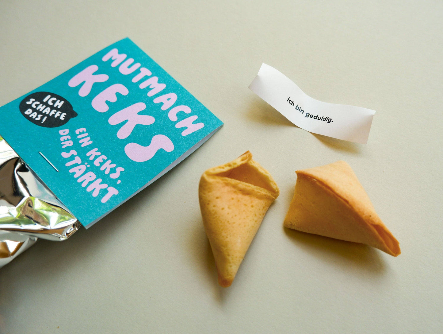 Mutmachkeks Glückskeks mit Affirmation - tinyday