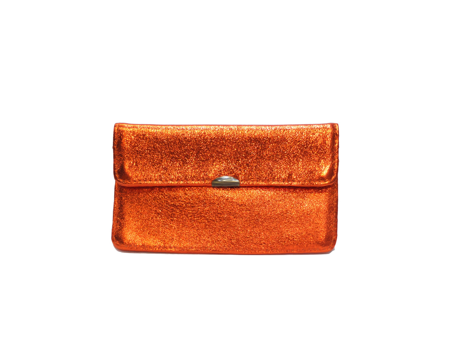 Kompakte Glitzer Leder-Geldbörse