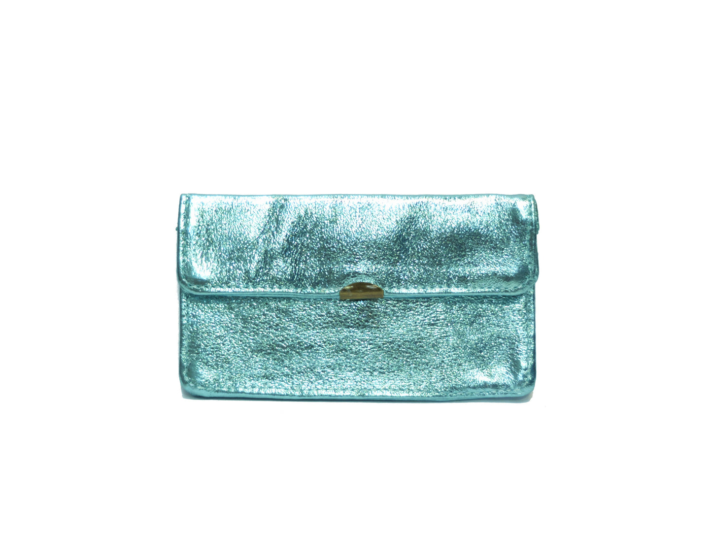 Kompakte Glitzer Leder-Geldbörse