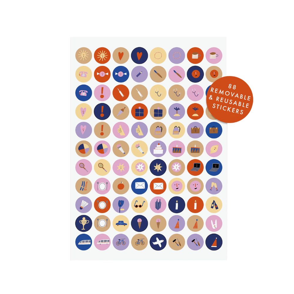 Familienkalender bunte Bande 2027 inkl. Poster & Sticker - nuukk