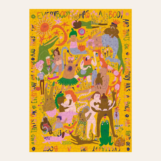 »Everybody Has a Body« Puzzle |  Illustration Slinga