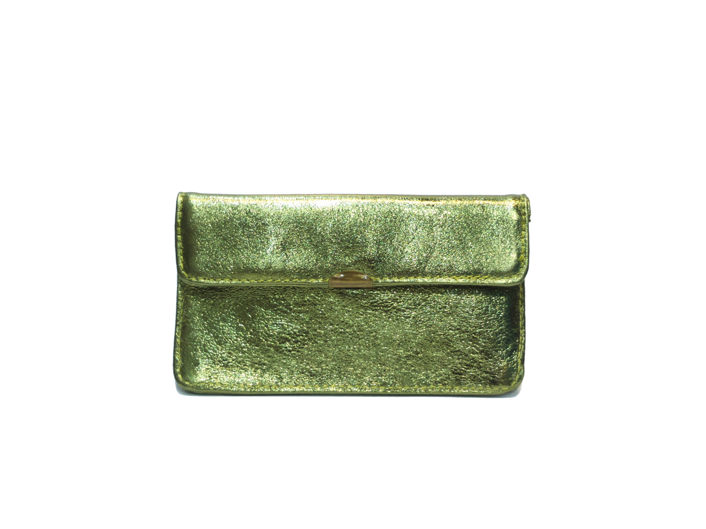 Kompakte Glitzer Leder-Geldbörse