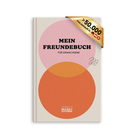 Freundebuch für Erwachsene mit Badge > 50.000 mal verkauft