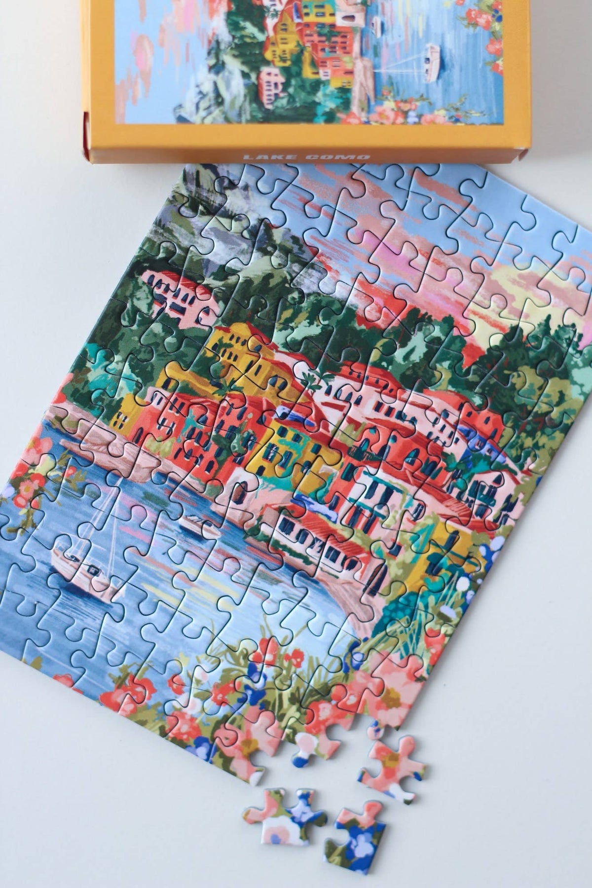 Mini-Puzzle Lake Como | 99 Teile - piecely