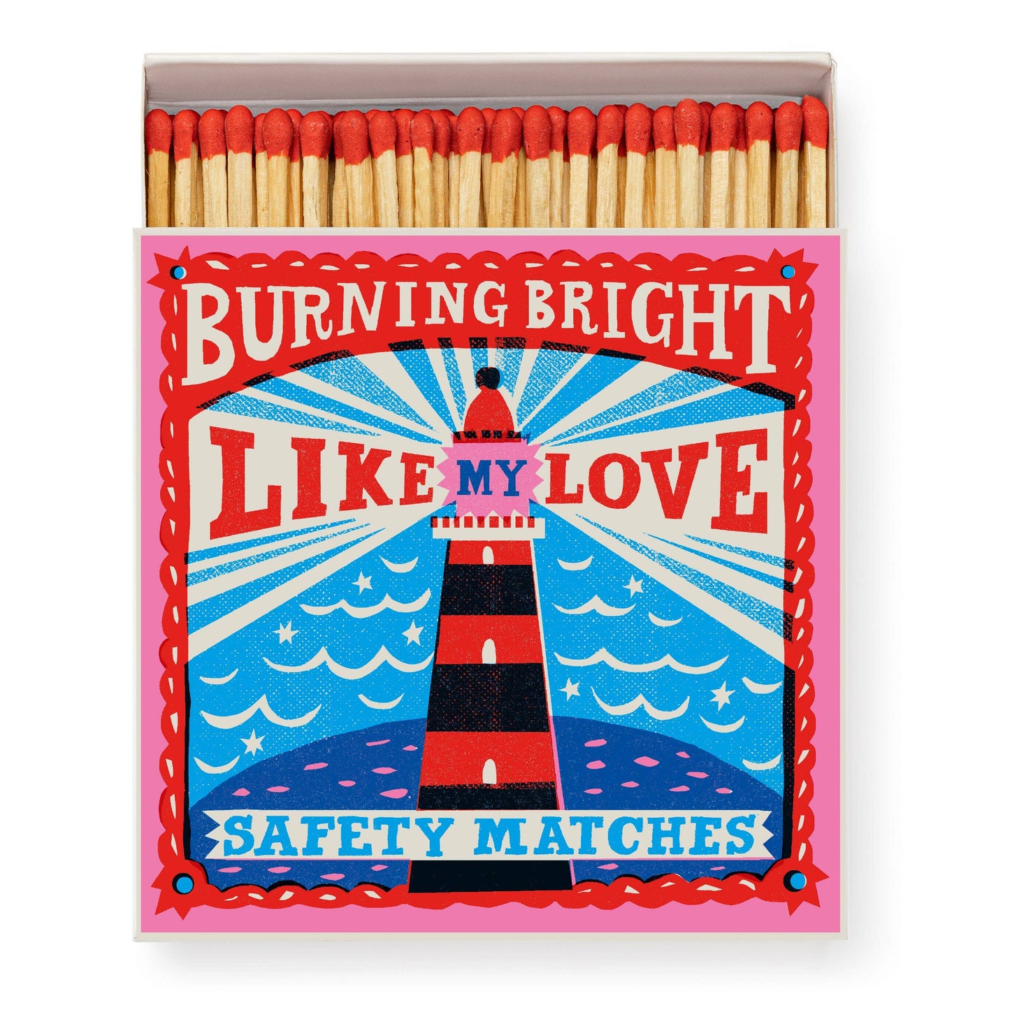 Burning Bright von The Print | Quadratische Sicherheitsstreichhölzer