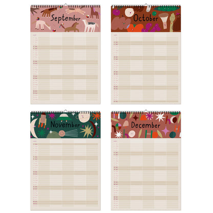 Familienkalender Ponys und Picknick 2026