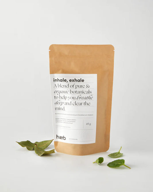 inhale exhale – Kräuter-Gesichtsdampfbad für freien Atem | haerb