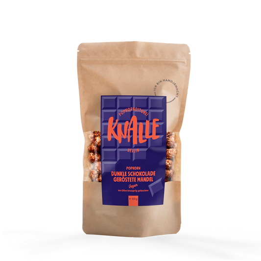 Knalle Popcorn Dunkle Schokolade & geröstete Mandel (vegan)