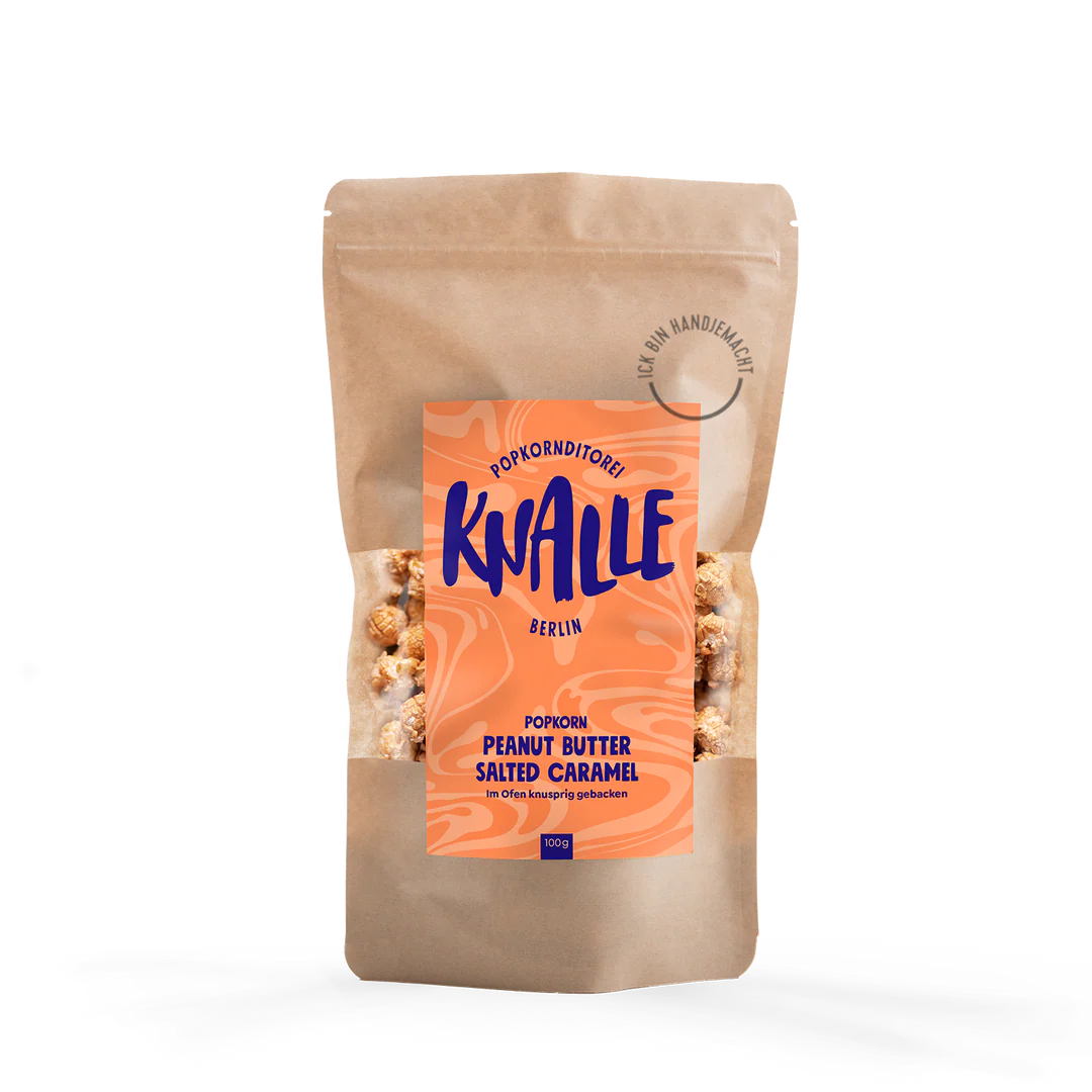 Knalle Popcorn Erdnussbutter Salzkaramell
