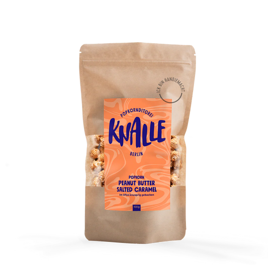Knalle Popcorn Erdnussbutter Salzkaramell